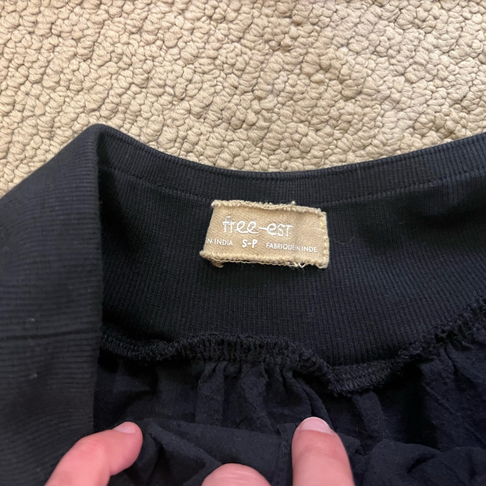 Free People Black A-Line Skirt and T-shirt Set - Picture 7 of 9